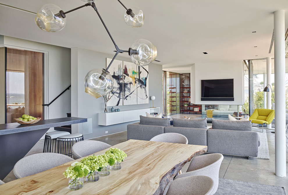 Modern Beach House - Contemporary - Dining Room - New York - by Nima ...
