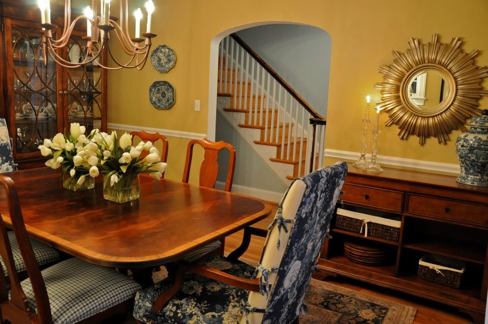 modern colonial dining room set