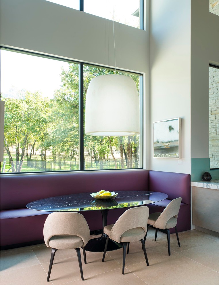 Dining room - contemporary dining room idea in Dallas