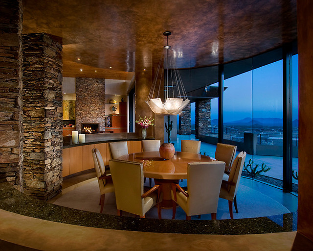 Modern Desert Classic Home: Dining Room - Modern - Dining Room ...