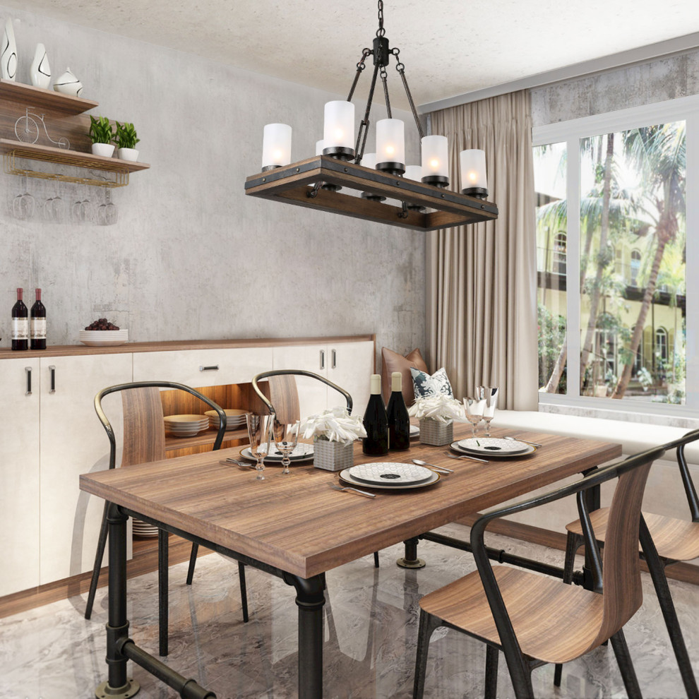 Inspiration för ett litet kök med matplats, med grå väggar, marmorgolv, en öppen hörnspis, en spiselkrans i tegelsten och grått golv