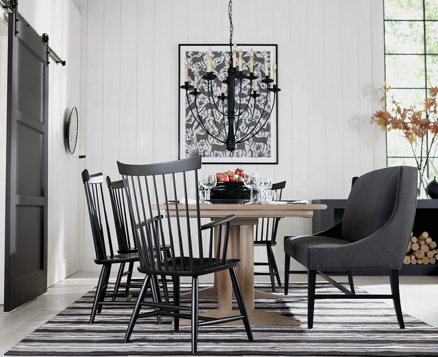 MODERN FARMHOUSE DINING ROOM Contemporain Salle à Manger Chicago
