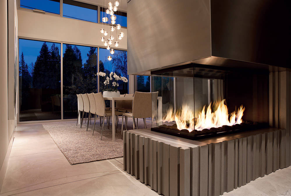Modern Corner Fireplace Houzz