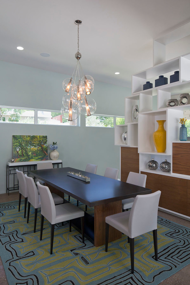 Dining room - contemporary dining room idea in Austin