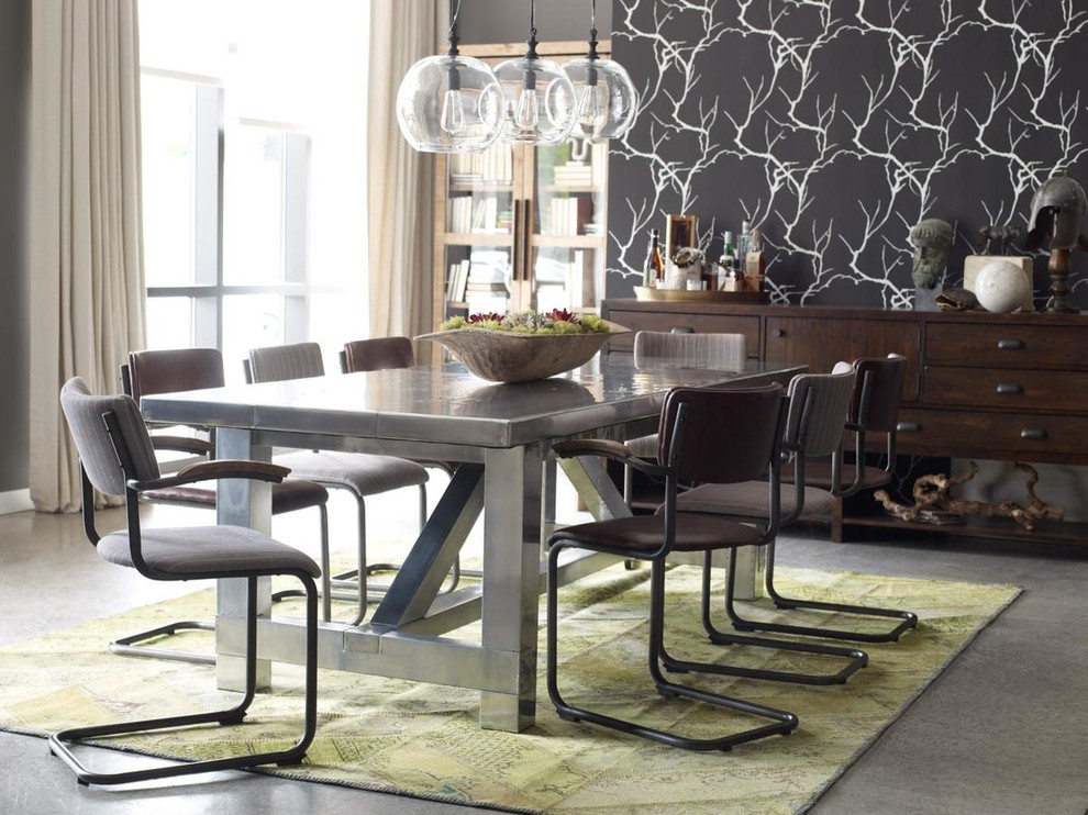 Modern Industrial Dining Room Industrial Dining Room Austin by
