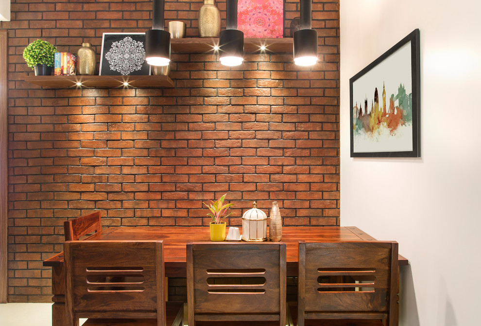 Inspiration for a modern dining room in Bengaluru.