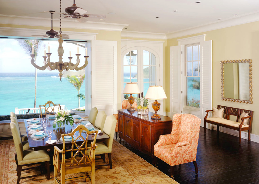 Inspiration for a world-inspired dining room in Tampa.