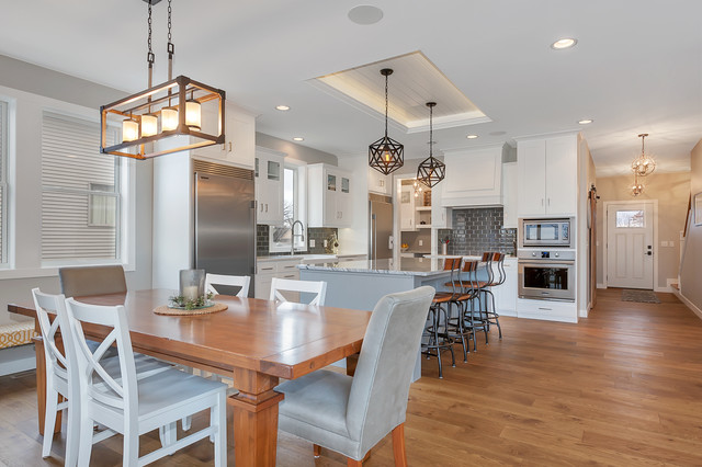 Monticello Rustic Elegance Farmhouse Dining Room Minneapolis By Werschay Homes Houzz