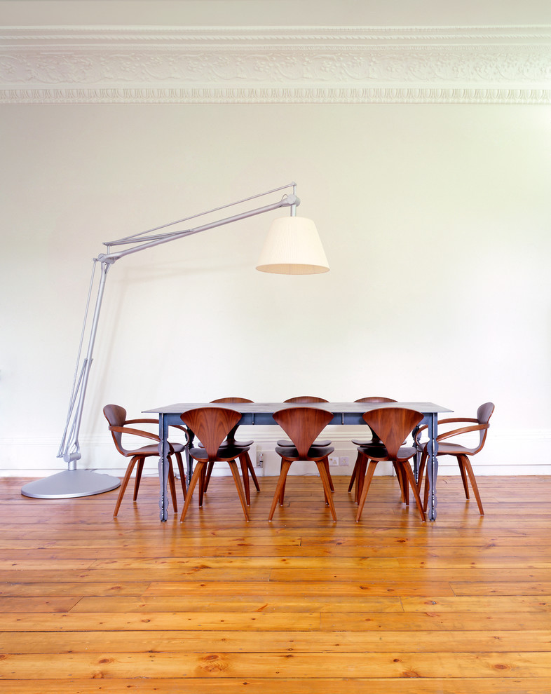 Inspiration for a scandinavian dining room remodel in New York