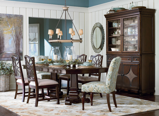 Moultrie Park Double Pedestal Dining Table by Bassett Furniture -  Traditional - Dining Room - Other - by Bassett Furniture | Houzz