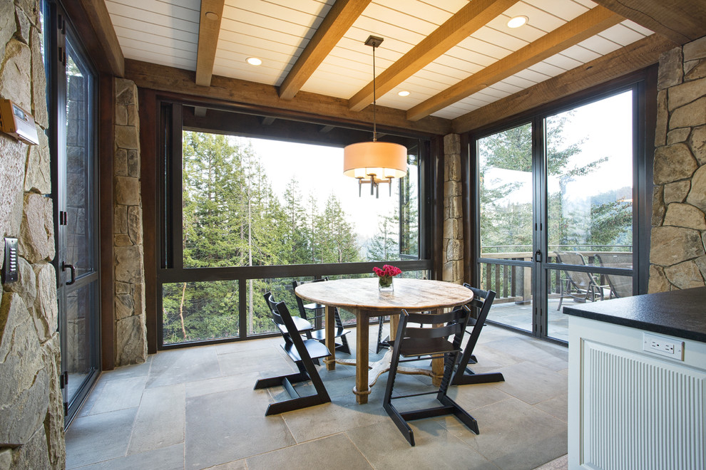 Mountain Lodge Eclectic Rustic Dining Room San Francisco By Michael Rex Architects Houzz Mountain Lodge Eclectic Rustic, Mountain Lodge Dining Room Furniture