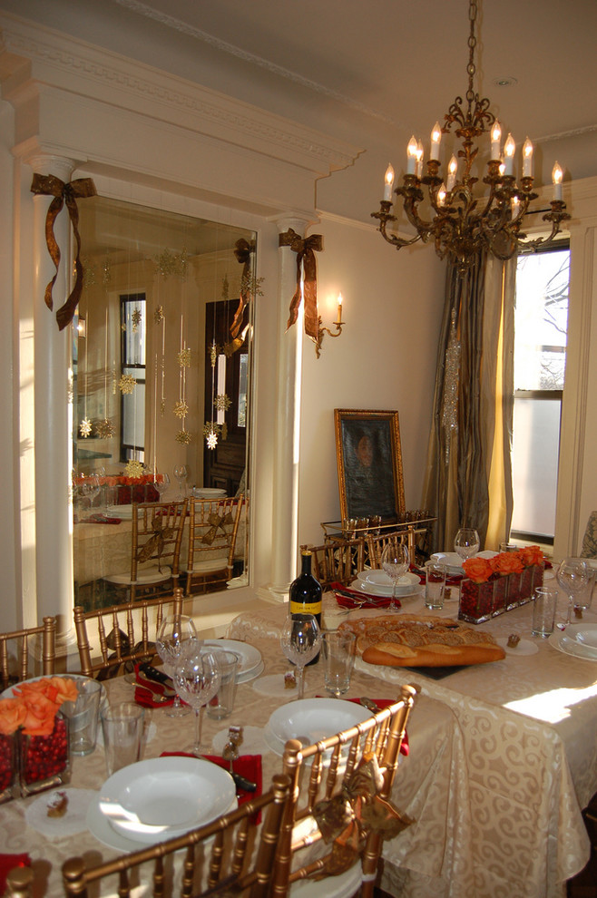 Photo of a traditional dining room in New York.