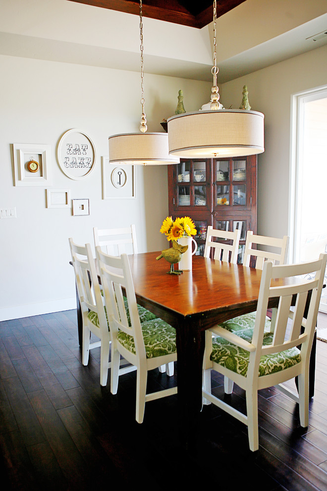 Inspiration for an eclectic dining room remodel
