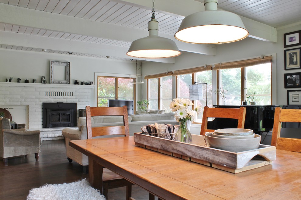 Inspiration for a country dining room remodel in Seattle