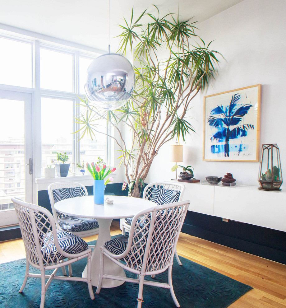 My Houzz Color Energizes A Brooklyn Apartment Contemporary Dining Room By Sarah Seung McFarland