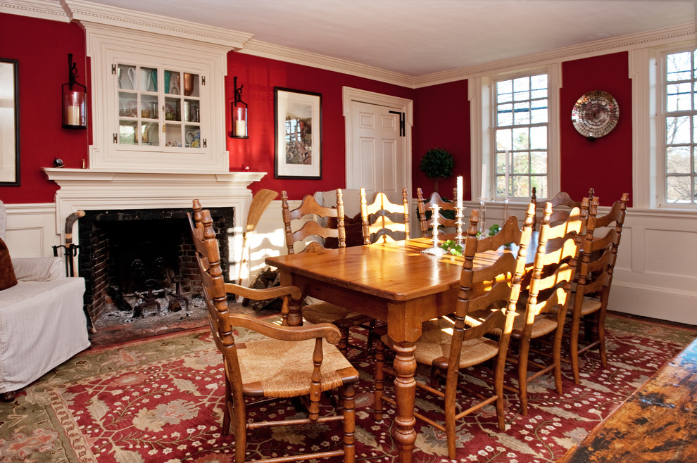 Photo of a country dining room in Boston.