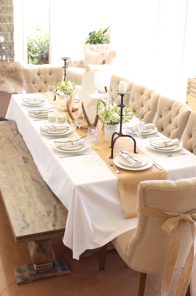 Trendy dining room photo in Sydney