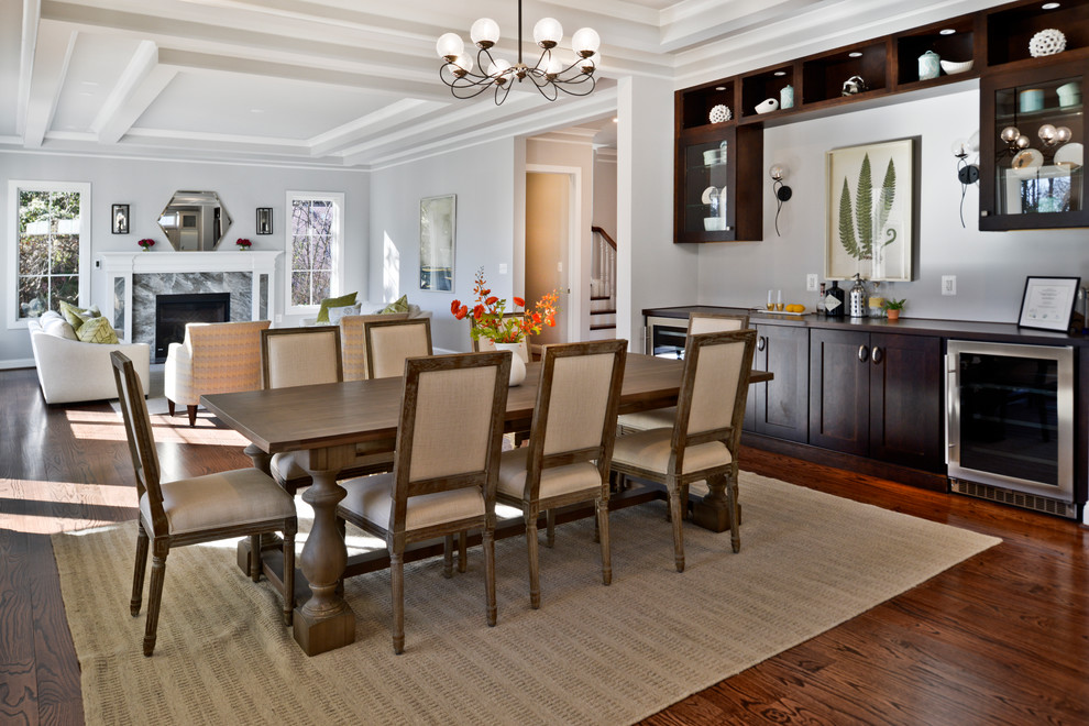 Example of a farmhouse dining room design in DC Metro