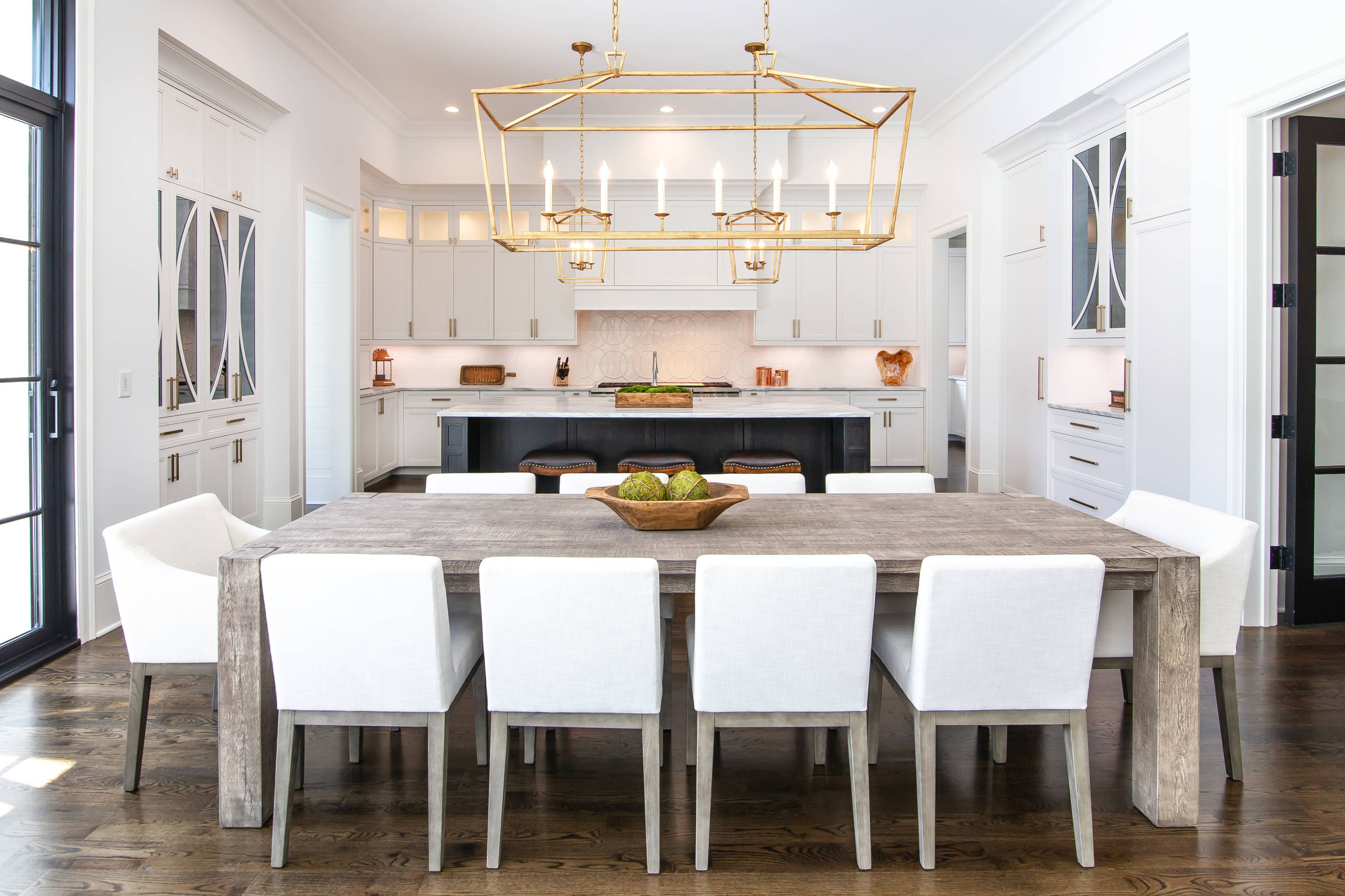 New Construction In Charlotte Nc Transitional Dining Room Charlotte By Walker Woodworking Houzz