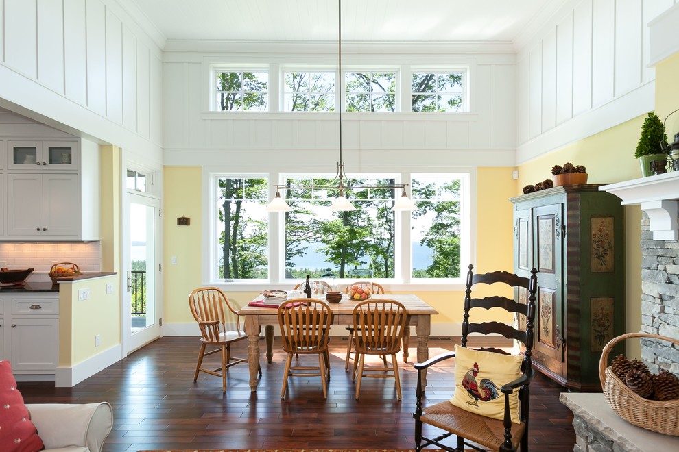 Inspiration for a timeless laminate floor dining room remodel in Grand Rapids