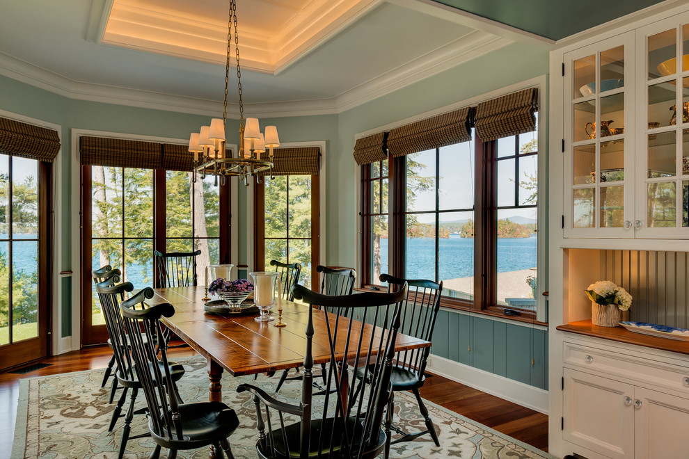 New England Lakefront Living Traditional Dining Room Boston by