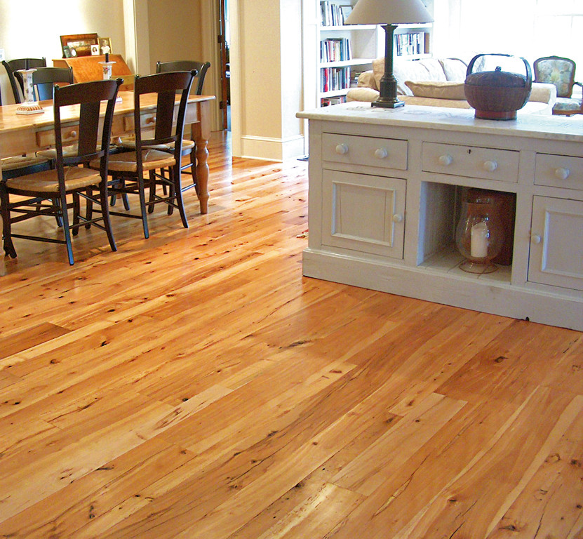 New York Kitchen Dining With Reclaimed Beech Flooring Traditional Dining Room New York By Pioneer Millworks Houzz