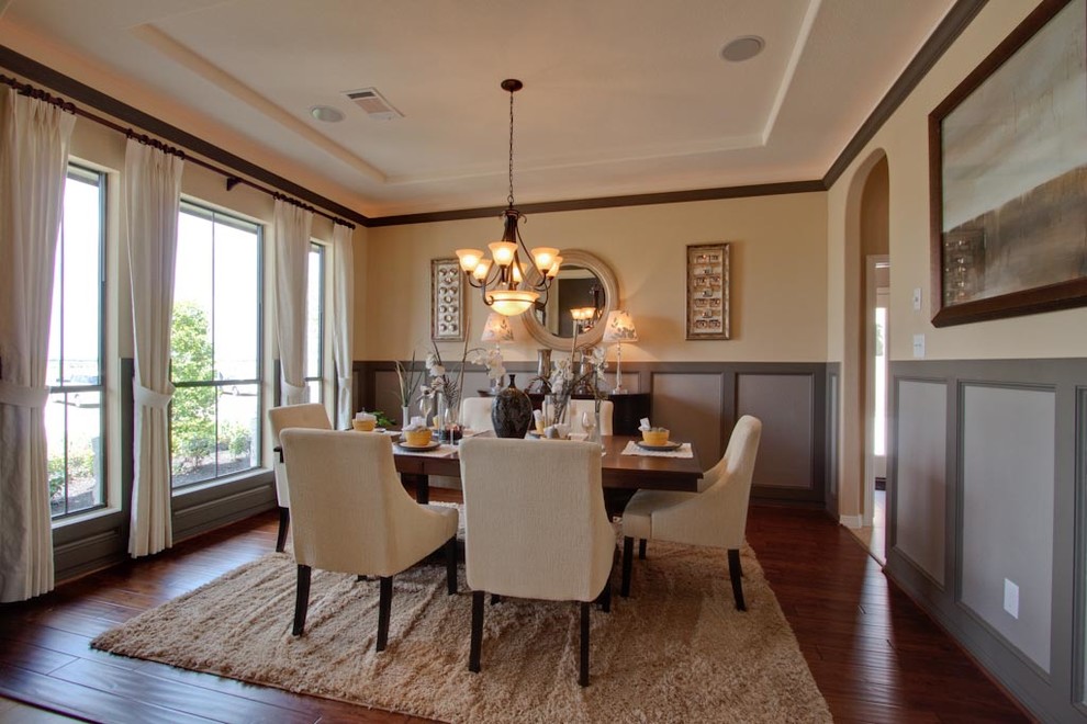 Elegant dining room photo in Houston