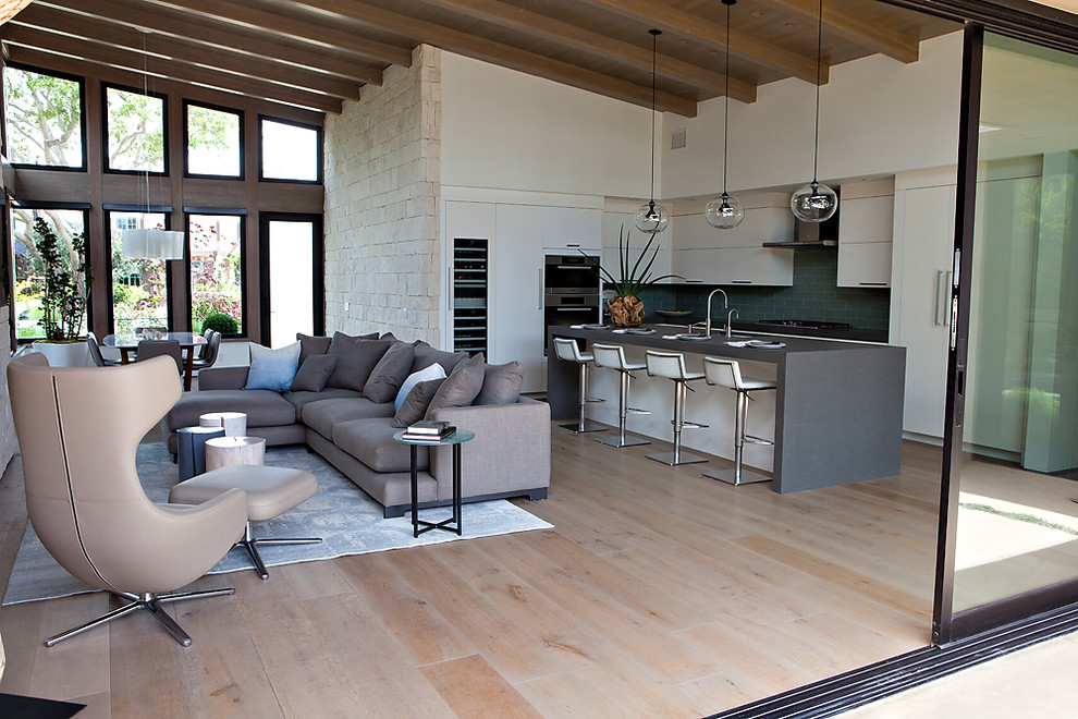 Contemporary dining room in Orange County.