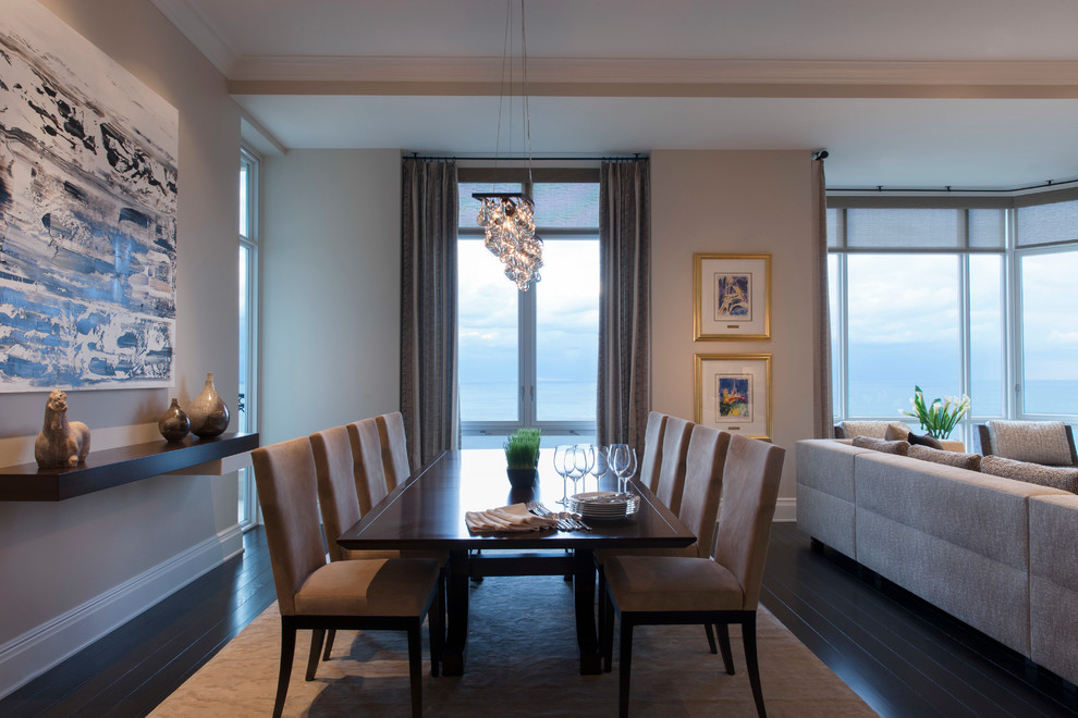 Contemporary dining room in Chicago.