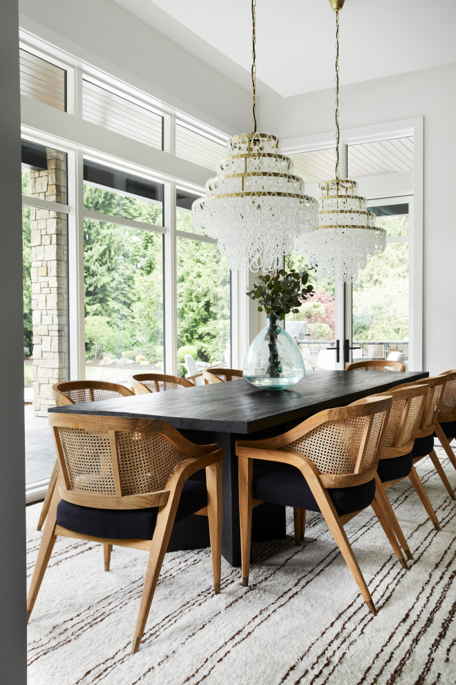 Not Your Average Lakehouse Contemporary Dining Room Seattle by