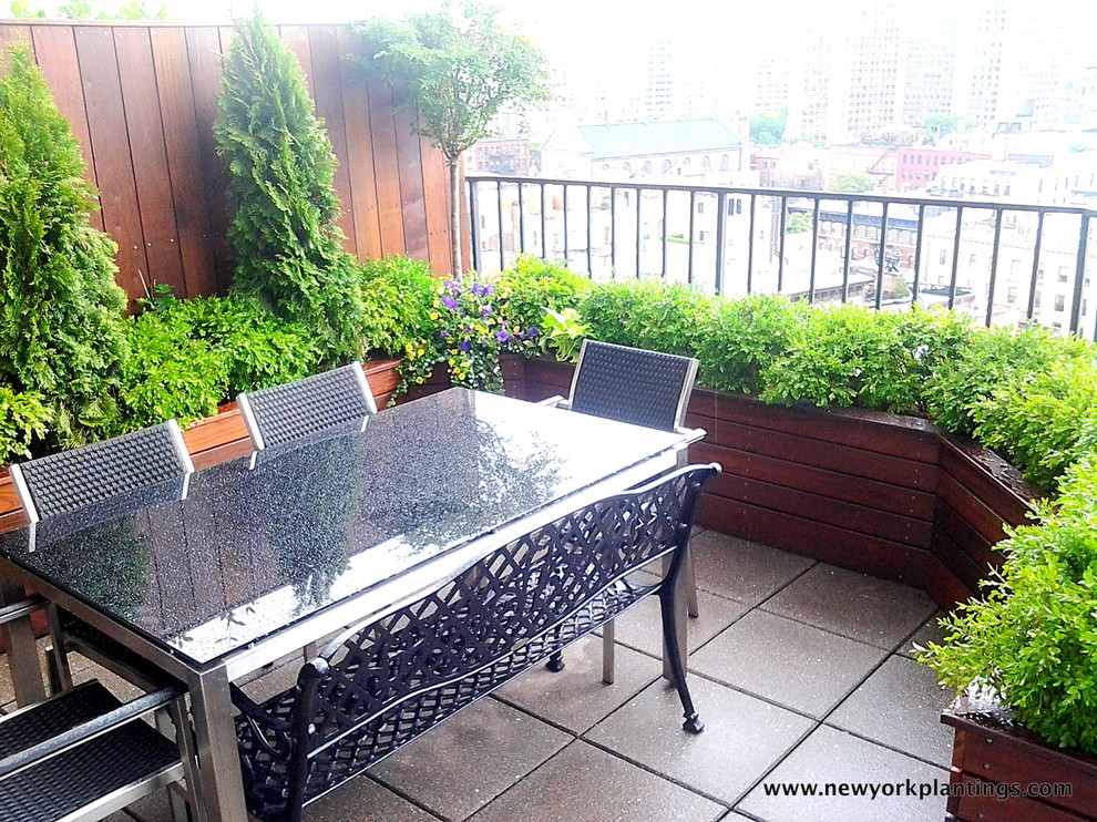 NYC Rooftop Garden Roof Deck and Outdoor Dining Dining Room New