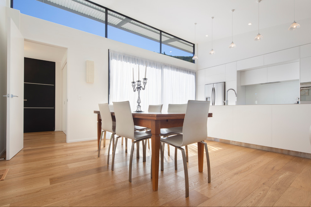 Design ideas for a modern dining room in Auckland.