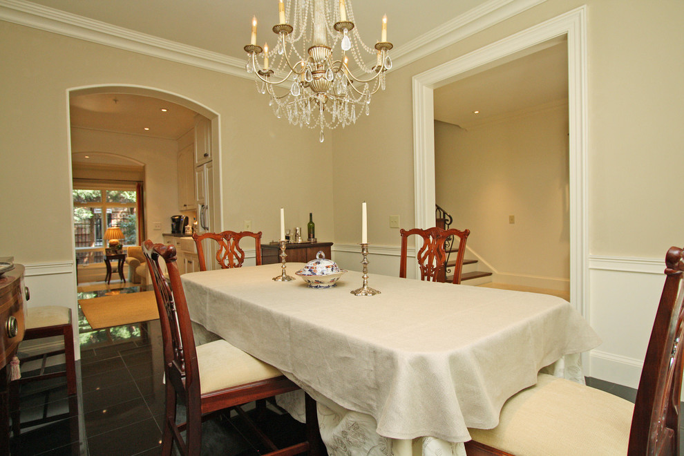 Example of a trendy dining room design in Atlanta