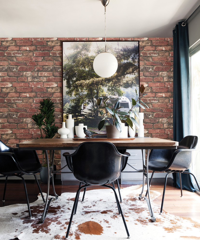 This is an example of a scandi dining room in Seattle.