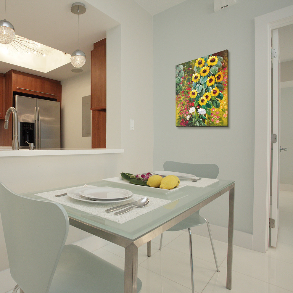 Oil Paintings for Dining Rooms Modern Dining Room Wichita by