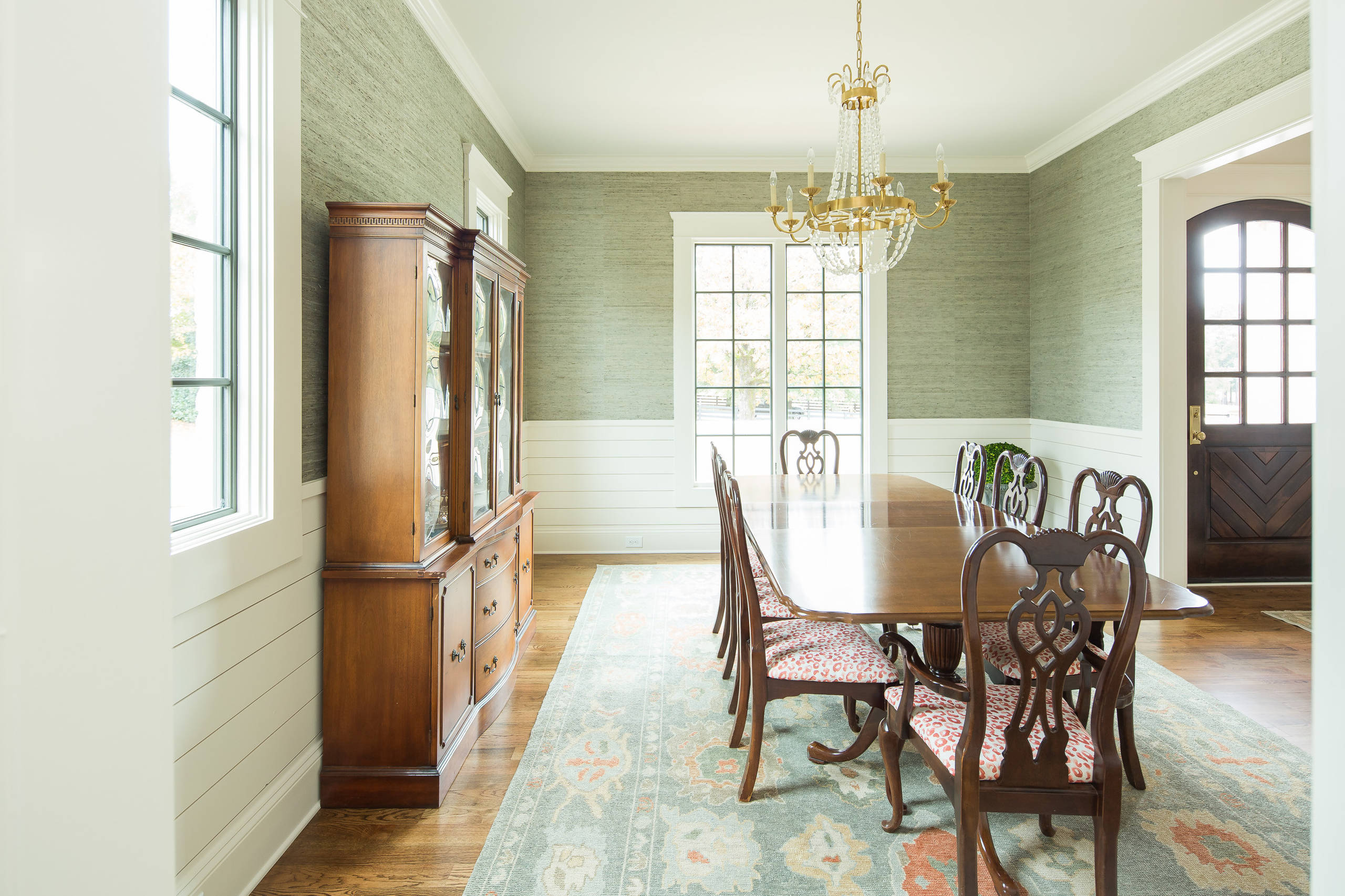 75 Farmhouse Dining Room with Green Walls Ideas You'll Love - June, 2022 |  Houzz
