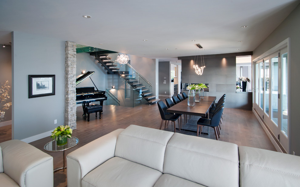 Open Concept Living & Dining Room - Contemporary - Dining Room ...
