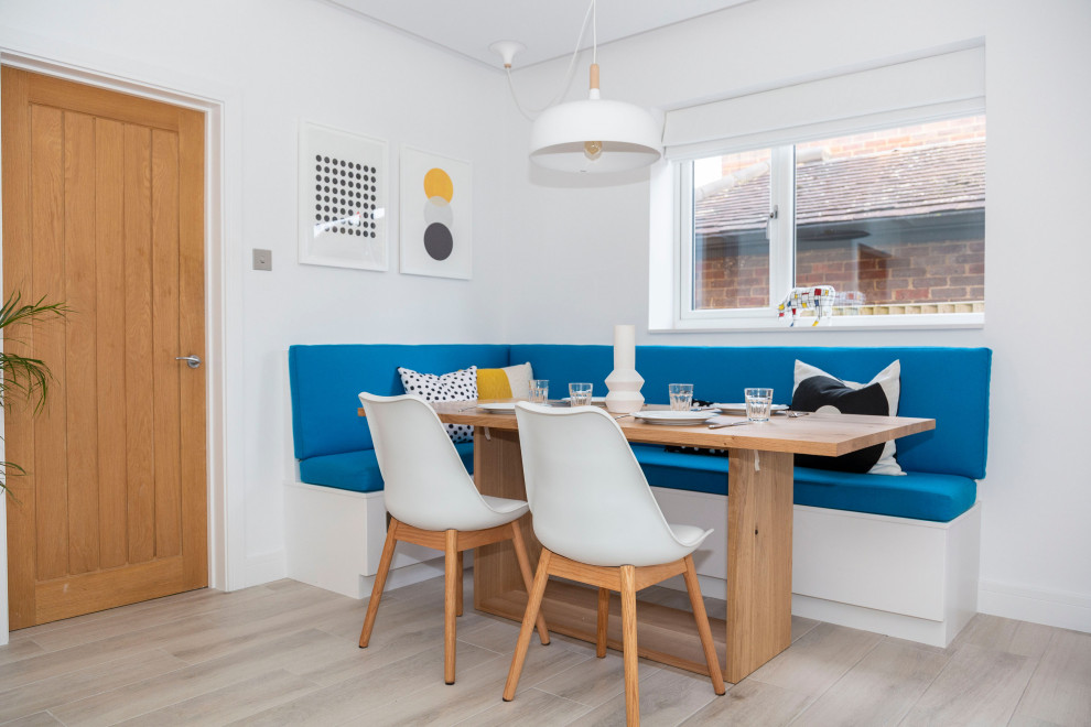 Design ideas for a scandi dining room in Buckinghamshire.