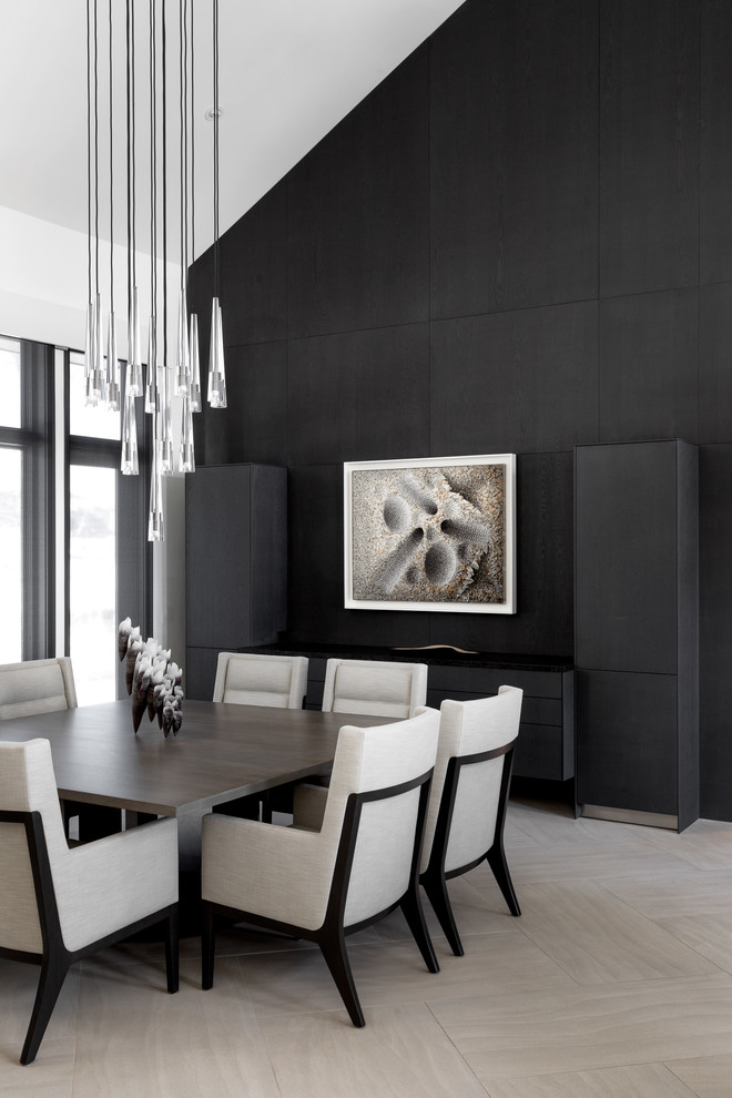 Inspiration for a contemporary dining room in Denver.