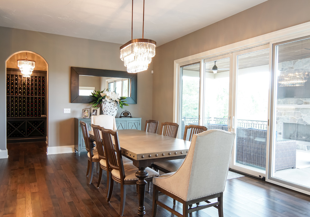 Dining room - transitional dining room idea in Cleveland