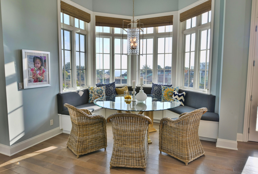Example of a transitional dining room design in Los Angeles