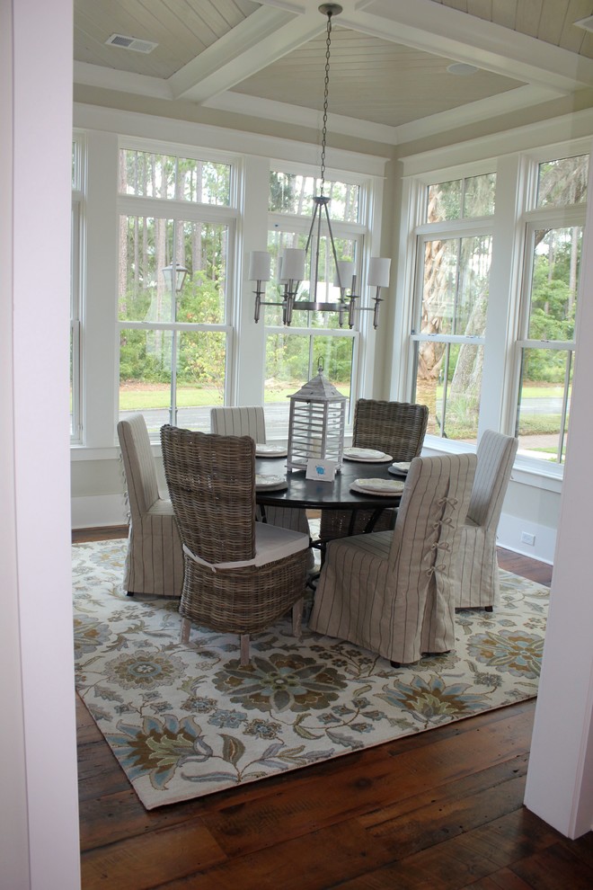 Palmetto Bluff Model Home Dining Room Beach Style Dining Room