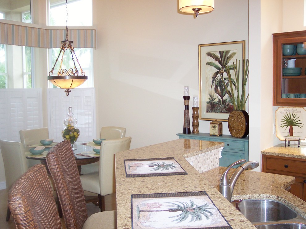 Palmetto, FL Projects Tropical Dining Room Tampa by The Painted Pearl, of Sarasota, FL