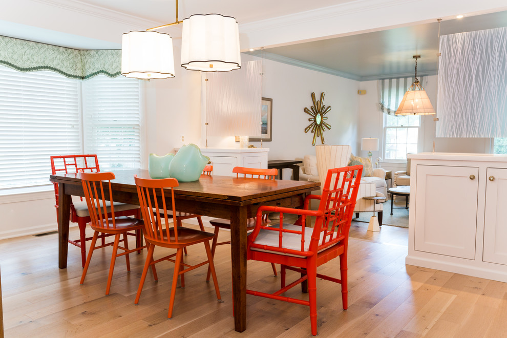 Pastel Beach House Beach Style Dining Room DC Metro by Maria