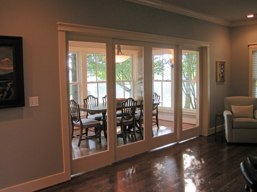 Patio Dining Room with Sliding Glass Doors - Traditional - Dining Room ...