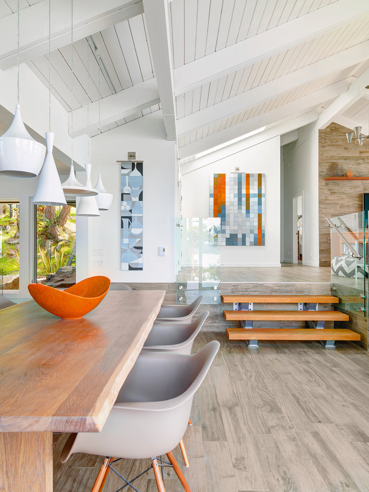Inspiration for a coastal dining room remodel in Vancouver