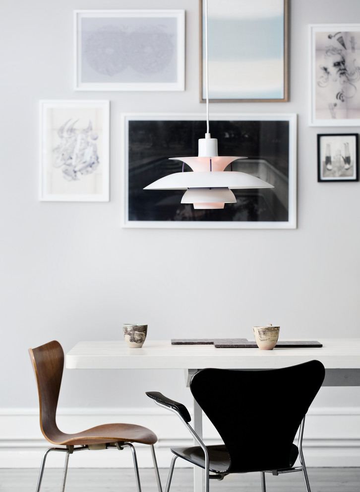 Inspiration for a scandinavian dining room remodel in Other