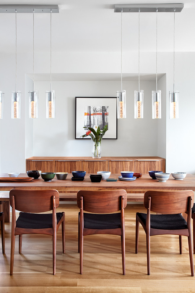Design ideas for a contemporary dining room in Toronto.
