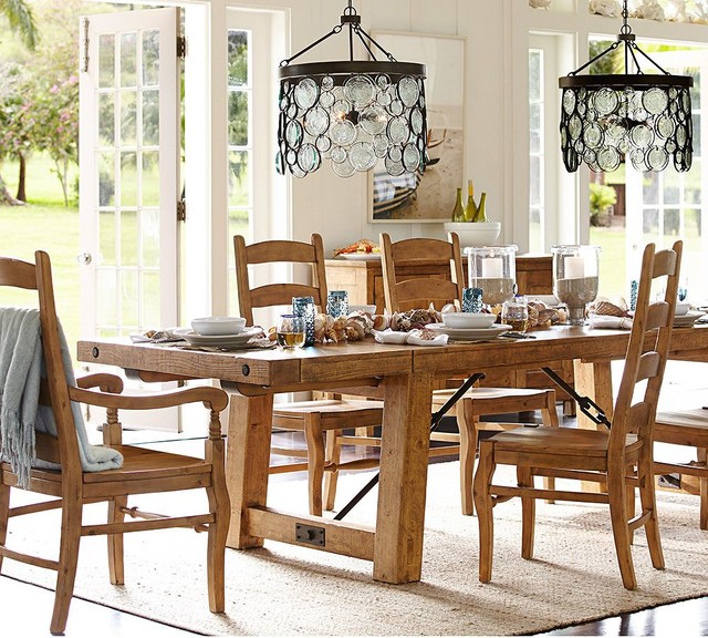 Pottery barn rustic dining table deals