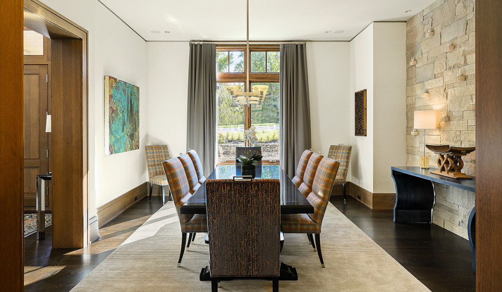 Inspiration for a contemporary dining room in Kansas City.
